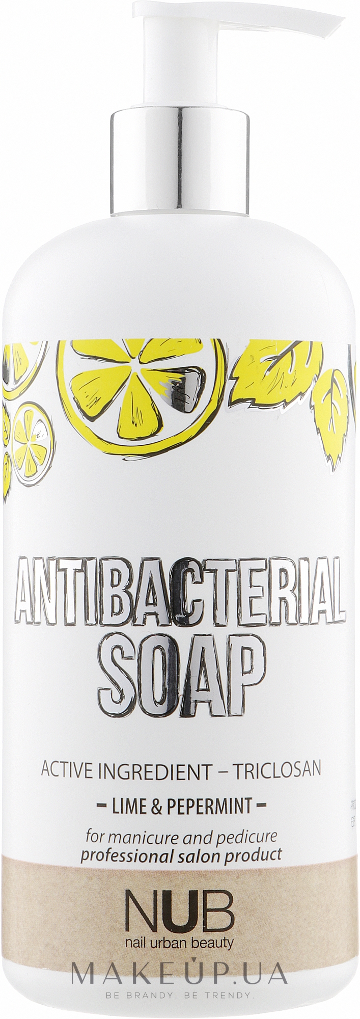 Антибактериальное мыло - NUB Antibacterial Soap Lime & Peppermint — фото 500ml
