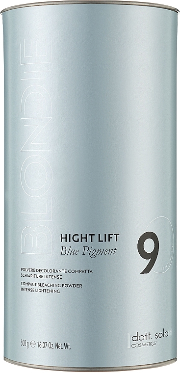 Обесцвечивающий порошок до 9 уровня, голубой - Dott. Solari Blondie Hight Lift 9 Blue Pigment — фото N1