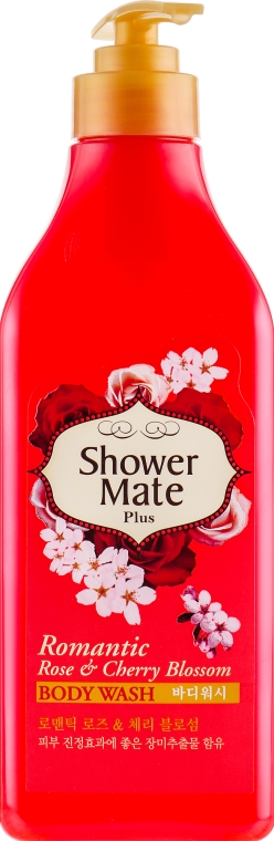 Гель для душу "Троянда і вишневий цвіт" - KeraSys Shower Mate Body Wash Romantic Rose & Cherry Blossom — фото N1