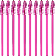 Кисточки для ресниц 10шт., розовые - Ibra — фото N1