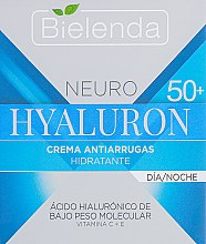 Парфумерія, косметика Зволожувальний крем проти зморшок 50+ - Bielenda Neuro Hialuron Hydrating Anti-wrinkle Face Cream