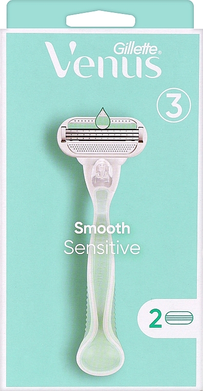 Станок для гоління з 2 змінними касетами - Gillette Venus Smooth Sensitive — фото N1