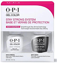 Духи, Парфюмерия, косметика Набор - OPI GelColor Stay Strong Duo Pack (n/base/15ml + n/top/15ml)