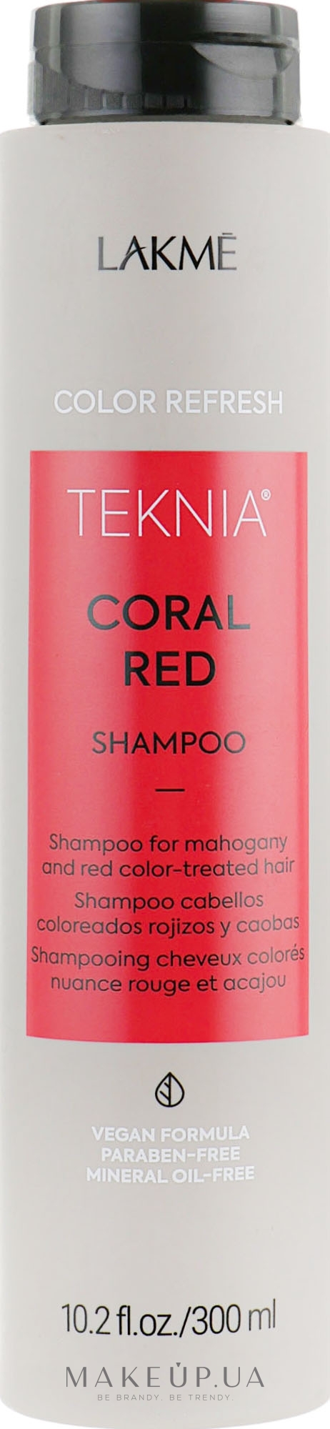 Шампунь для оновлення кольору червоних відтінків волосся - Lakme Teknia Color Refresh Coral Red — фото 300ml
