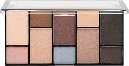 Палетка теней для век - Makeup Revolution Reloaded Dimension Eyeshadow Palette Impulse Smoked  — фото N2