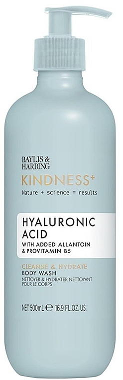 Гель для душу - Baylis & Harding Kindness+ Hyaluronic Acid Cleanse + Hydrate Body Wash — фото N1