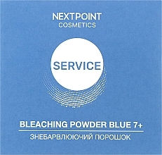 Парфумерія, косметика Знебарвлюючий порошок для освітлення волосся - Nextpoint Cosmetics Bleaching Powder Blue 7+
