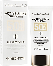Парфумерія, косметика Сонцезахисний крем - Medi Peel Active Silky Sun Cream SPF50+ /PA+++