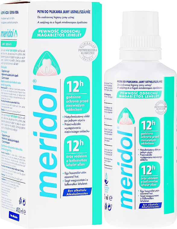 Ополаскиватель для полости рта от неприятного запаха - meridol Safe Breath Liquid Mouthwash — фото N1