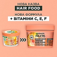 УЦЕНКА Маска для длинных тусклых волос "Ананас. Сияющая длина" - Garnier Fructis HairFood * — фото N4