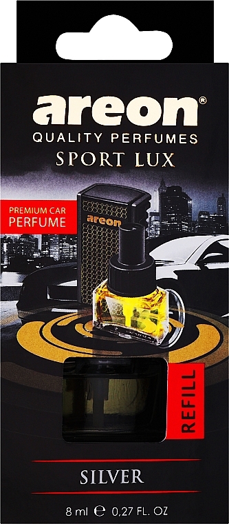 Ароматизатор повітря - Areon Car Sport Lux Silver Refill (змінний блок) — фото N1