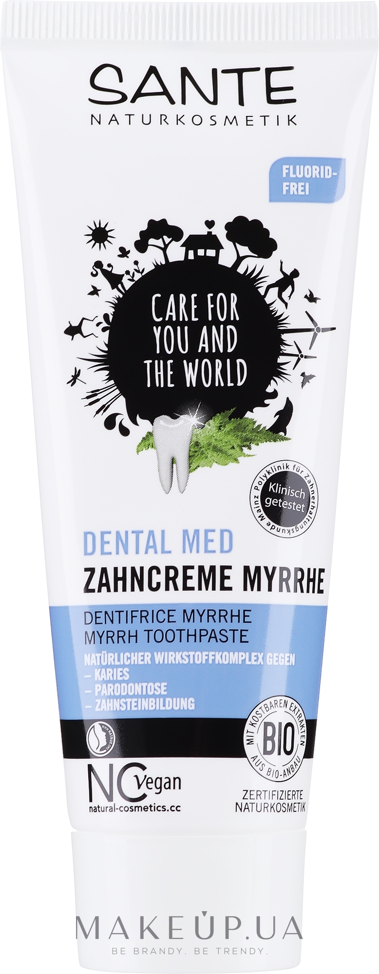 Паста зубная травяная "Мирра" - Sante Dental Care Myrhe — фото 75ml