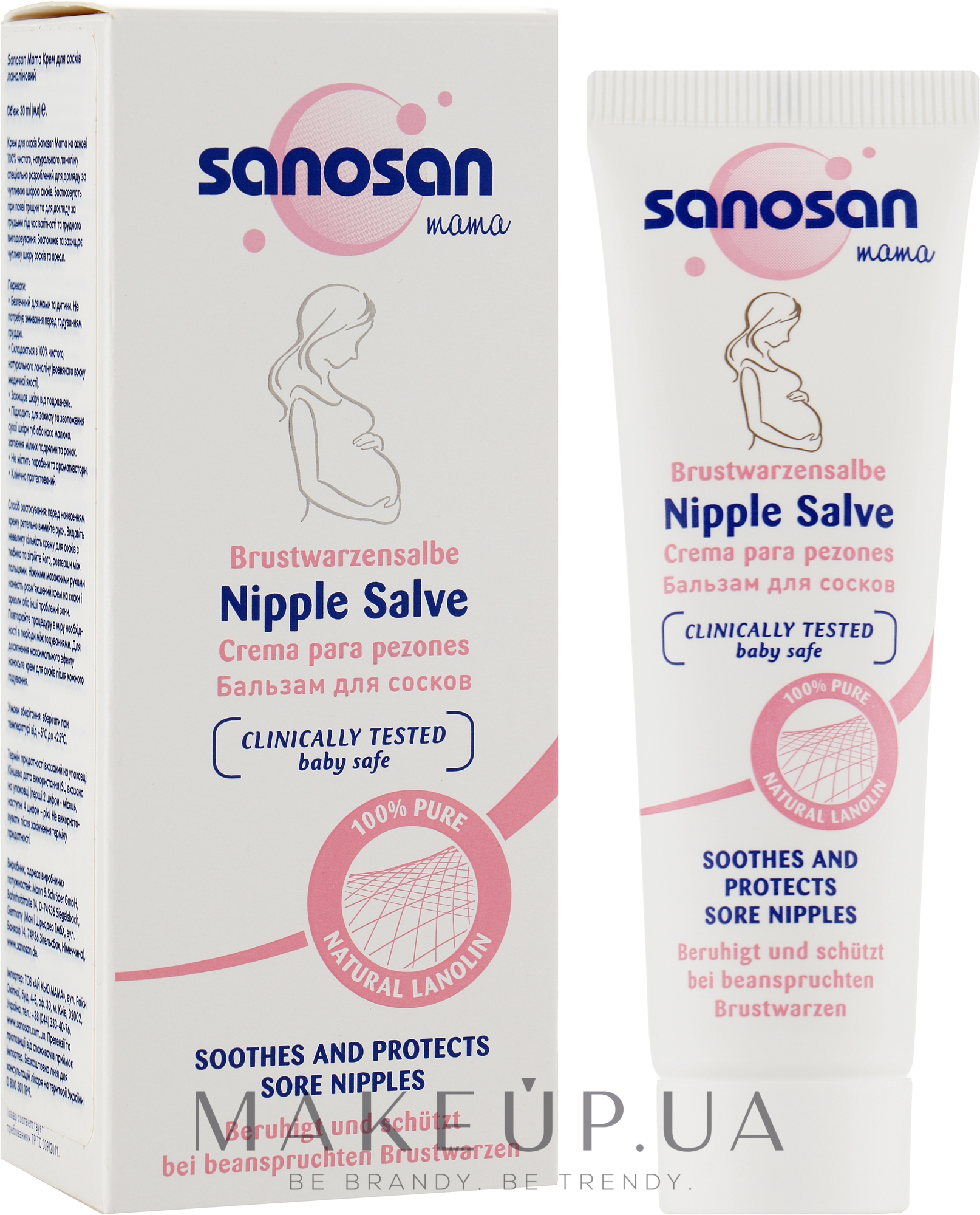 Крем для сосков ланолиновый - Sanosan Mama Nipple Salve — фото 30ml