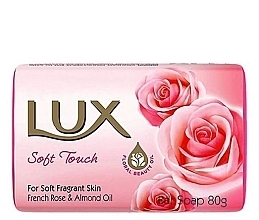 Мило - Lux Soft Touch French Rose & Almond Oil Soap Bar — фото N1