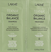 Набор пробников - Lakme Teknia Organic Balance (sh/10ml + mask/10ml) — фото N2