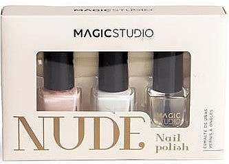 Набір лаків для нігтів - Magic Studio Nude 3 Nail Polish Set (nail/polish/3x1.8ml) — фото N1