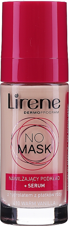 Зволожувальна тональна основа - Lirene No Mask Moisturizing Foundation + Serum — фото N1
