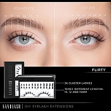 Накладные ресницы - Nanolash Diy Eyelash Extensions Flirty — фото N5