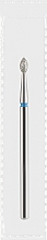 Парфумерія, косметика Фреза алмазна синя "Крапля", діаметр 2,1 мм, довжина 4 мм - Divia DF004-21-B