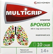 Парфумерія, косметика Порошок для орального розчину "Мультигрип бронхо" - Multigrip