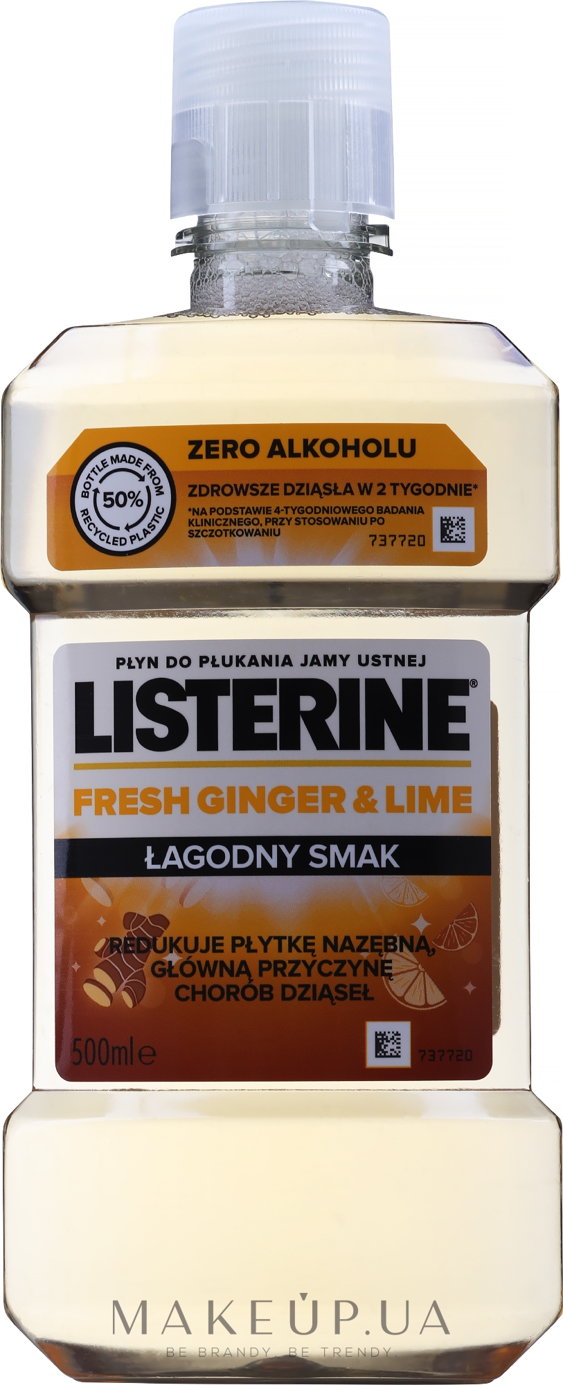 Ополаскиватель "Свежий имбирь и лайм" - Listerine Fresh Ginger & Lime Mild Taste — фото 500ml