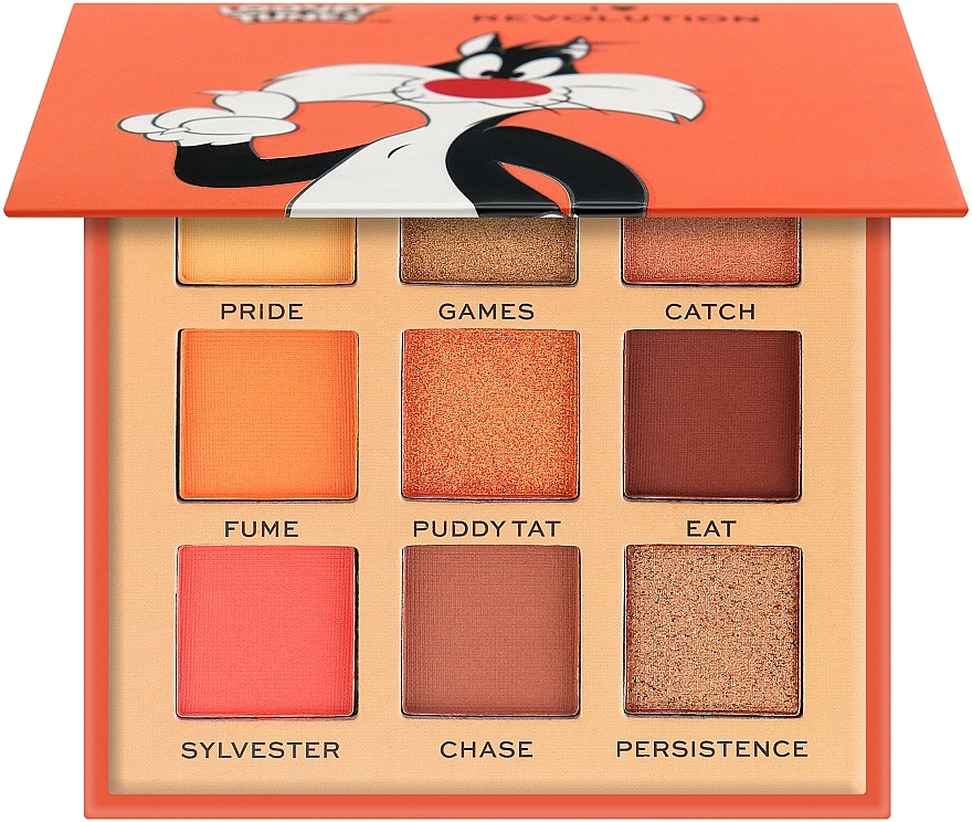 Палетка теней для век - I Heart Revolution Looney Tunes Sylvester Shadow Palette — фото N1