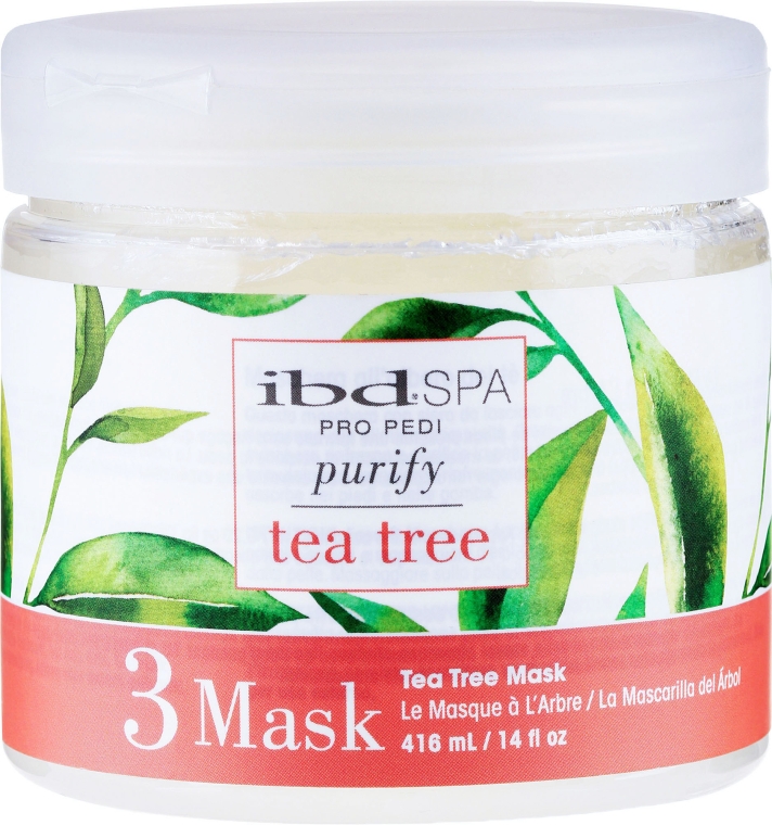 Очищающая маска для ног с экстрактом чайного дерева - IBD Spa Tea Tree Purify Pedi Spa Mask — фото N1