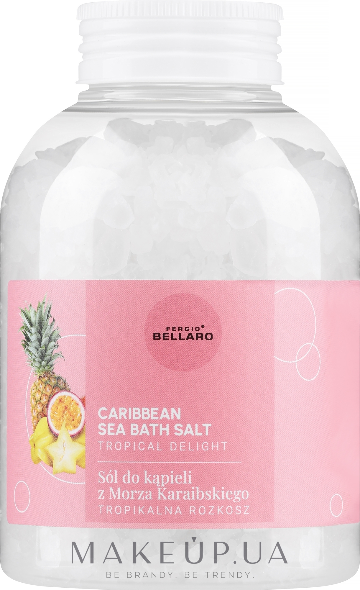 Сіль для ванни "Тропічна насолода" - Fergio Bellaro Caribbean Sea Bath Salt Tropical Delight — фото 600g