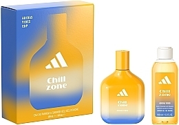 Духи, Парфюмерия, косметика Adidas Vibes Chill Zone - Набор (edp/100ml + sh/gel/100ml)