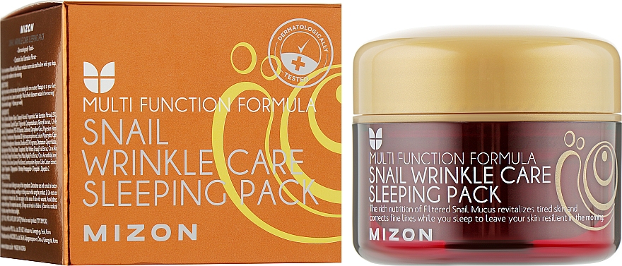 Улиточная ночная маска от морщин - Mizon Snail Wrinkle Care Sleeping Pack — фото N2