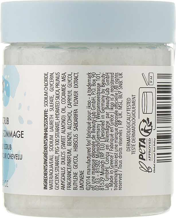 Скраб-пенка с морской солью «Глубокое очищение и детокс» - Ikoo Cleansing Scalp Scrub — фото N2