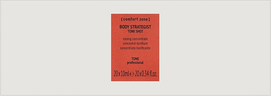 Зміцнювальний концентрат - Comfort Zone Body Strategist Ampoules Tone Shot — фото N1