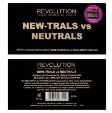 Палетка теней для век, 16 оттенков - Makeup Revolution Palette New-trals vs Neutrals  — фото N3