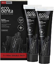 Чорна відбілювальна зубна паста, без фтору - Ecodenta Black Whitening Toothpaste — фото N1