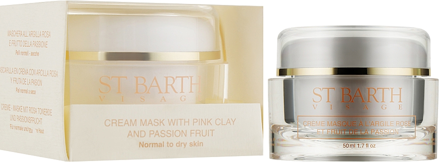 Маска для лица "Розовая глина и маракуйя" - Ligne St Barth Cream Mask With Green Clay Passion Fruit — фото N2