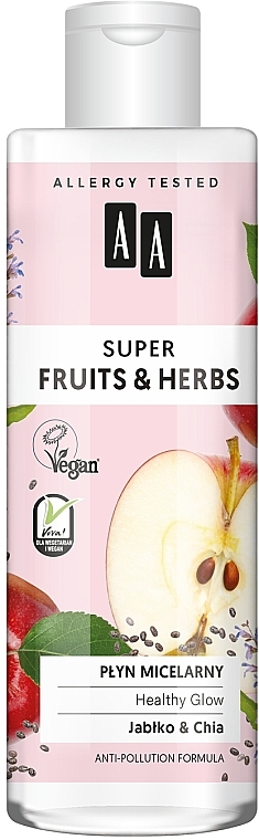 Мицеллярная вода - AA Super Fruits & Herbs Healthy Glow — фото N1
