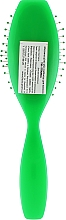 Щітка масажна 9 рядів, зелена - Titania — фото N2