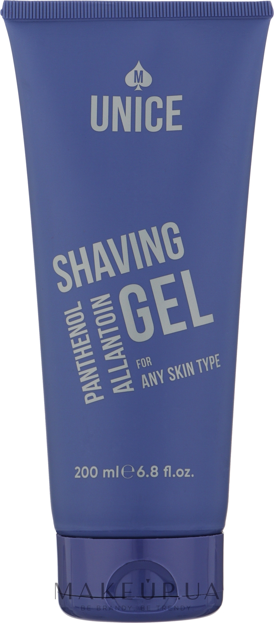 Гель для гоління з пантенолом - Unice Men Shaving Gel — фото 200ml