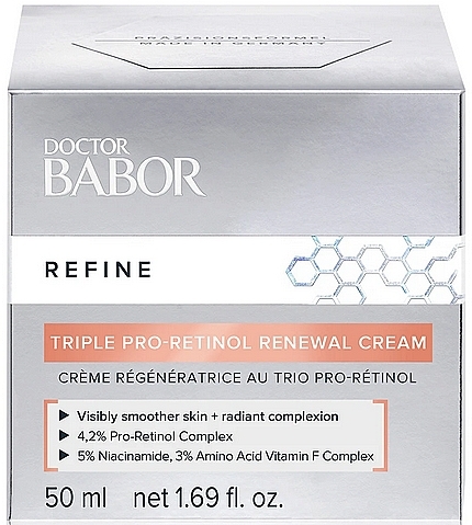 Оновлювальний крем з потрійним проретинолом - Babor Doctor Babor Refine Cellular Triple Pro-Retinol Renewal Cream  — фото N2