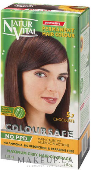 Краска для волос - Natur Vital PPD Free ColourSafe Hair Colour — фото 5.7 - Chocolate