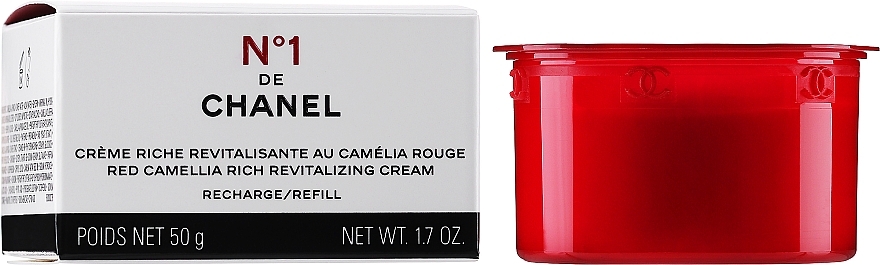 Восстанавливающий крем для лица - Chanel N1 De Chanel Red Camellia Rich Revitalizing Cream Refill (сменный блок) — фото N2