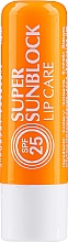 Сонцезахисний бальзам для губ - GlySkinCare Super Sunblock Lip Care SPF 25 — фото N1