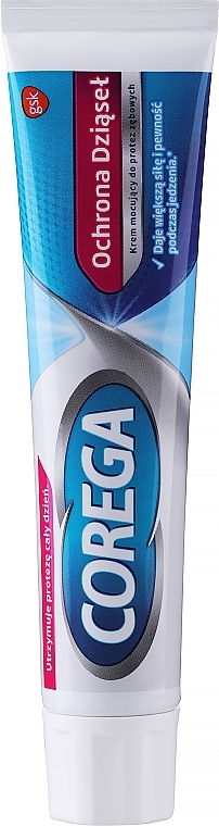Крем для фіксації зубних протезів "Захист ясен" - Corega