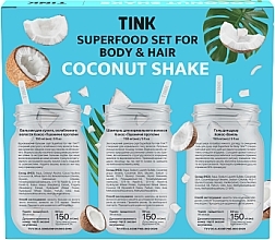Подарочный набор - Tink Superfood Coconut Shake Set (sh/gel/150ml + shmp/150ml + balm/150ml) — фото N2