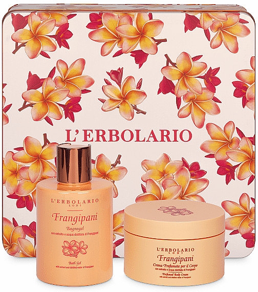 L’Erbolario Frangipani - Набор (sh/gel/300ml + b/cr/200ml) — фото N2