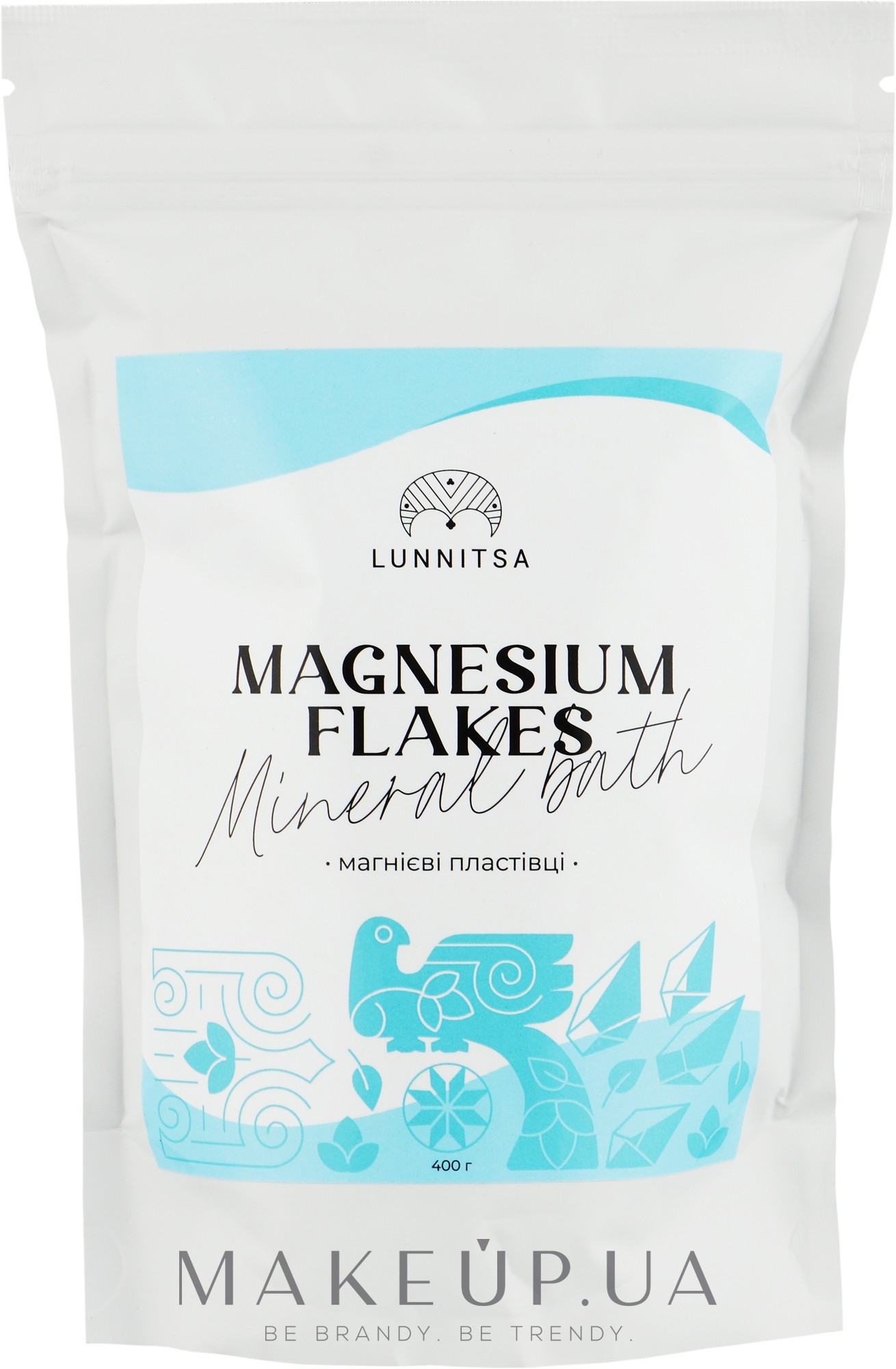 Мінеральна ванна "Магнієві пластівці" - Lunnitsa Magnesium Flakes (дой-пак) — фото 400g