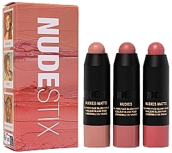 Набор - Nudestix Mini Pink Nude Blush Kit (blush/3x1.8g) — фото N2