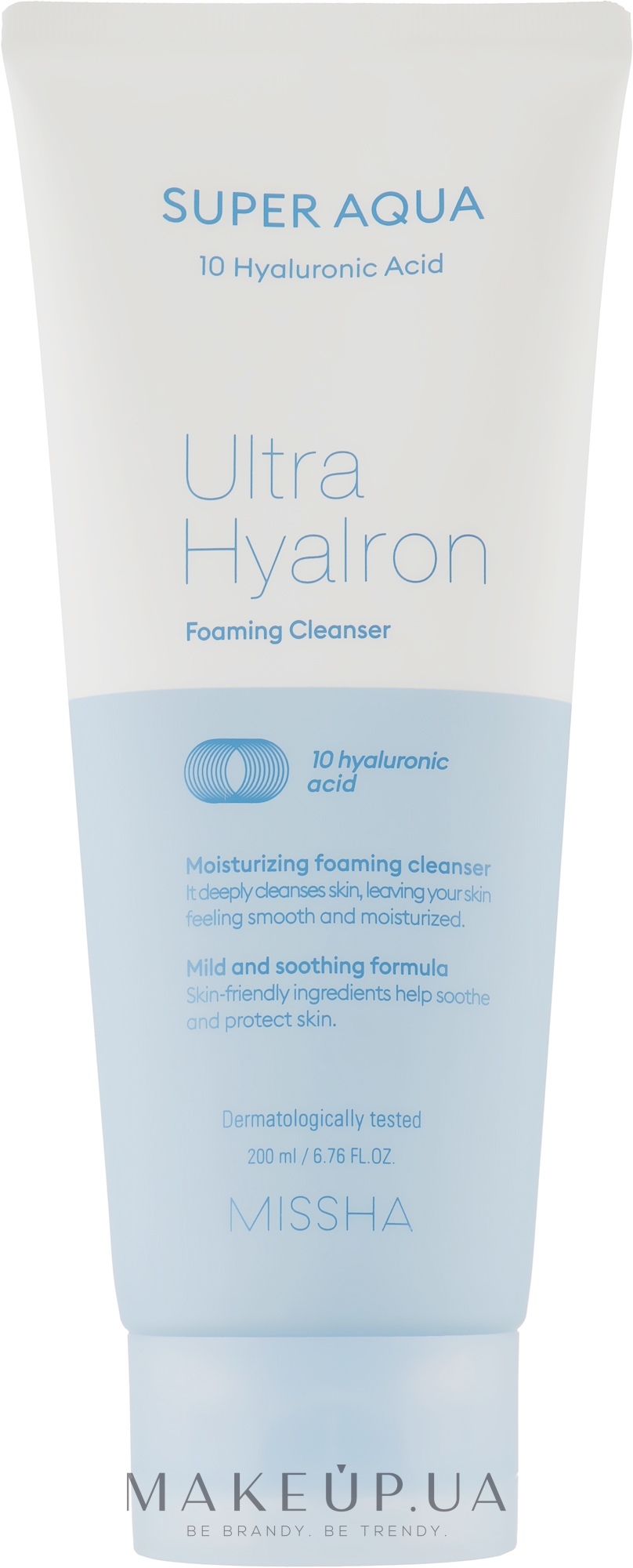 Пенка для очищения лица - Missha Super Aqua Ultra Hyalron Cleansing Foam — фото 200ml