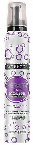 Пенка для волос - Morfose Hair Keratin Mousse — фото N1