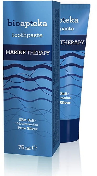 Зубная паста "Серебро и морская соль" - Bioapteka Marine Therapy Toothpaste — фото N1